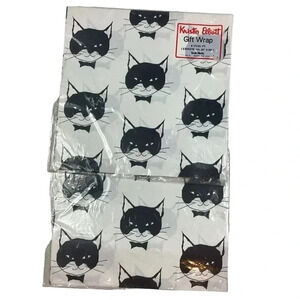 Vintage Kristen elliott gift wrap cat set of two